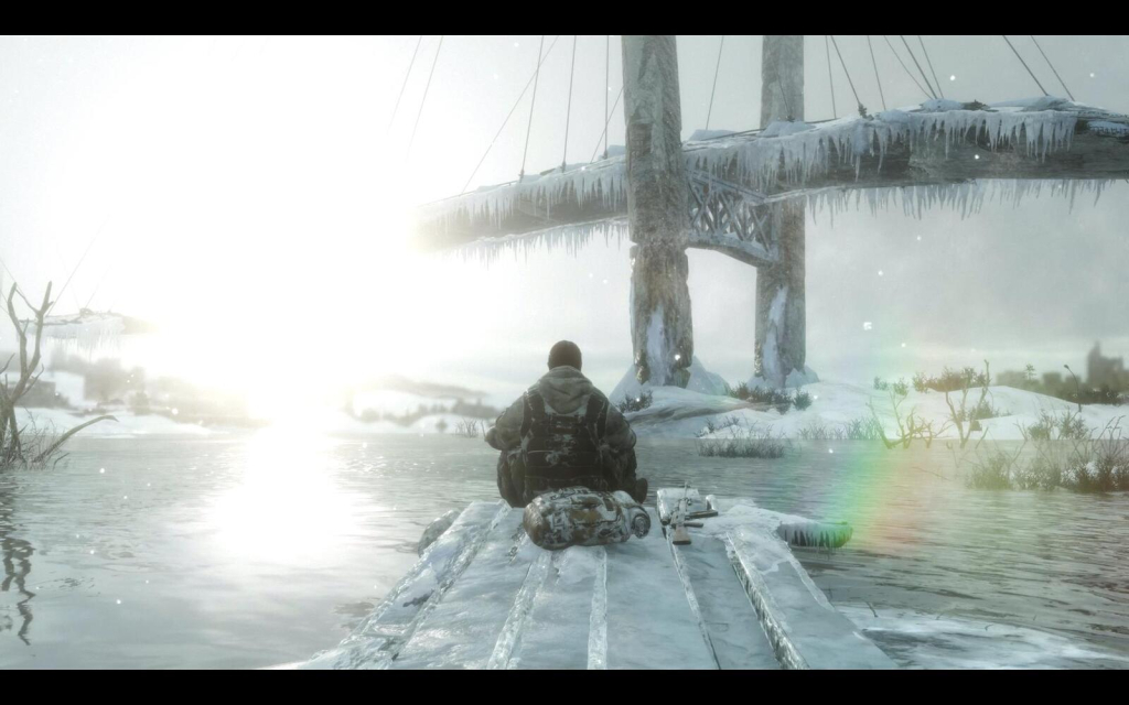 Metro Exodus Sam's Story: Screenshot of the Captain's ending where Sam blows up the nuclear submarine to save the world from another possible desaster